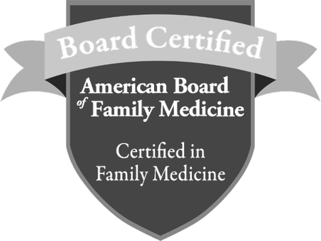 Board Certified, American Board of Family Medicine